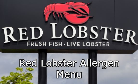 Red Lobster Allergen Menu